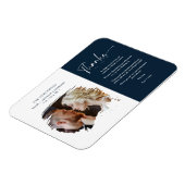 Magnet Flexible Tarjeta De Agradecimiento Modern Brushstoke Photo (Côté Gauche)