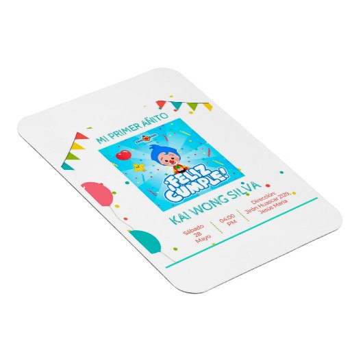 Magnet Flexible Tarjeta de cumpleaños (Côté Droit)