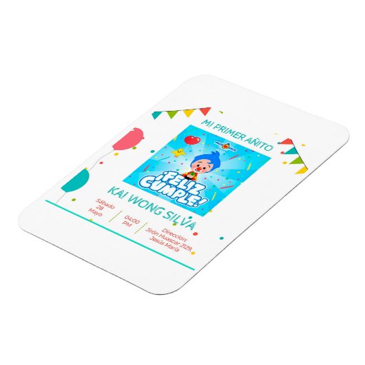 Magnet Flexible Tarjeta de cumpleaños (Côté Gauche)