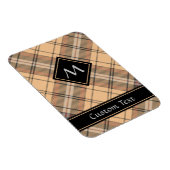 Magnet Flexible Tartan beige et Brown (Côté Droit)