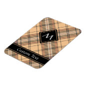 Magnet Flexible Tartan beige et Brown (Côté Gauche)