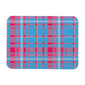 Magnet Flexible Tartan bleu et rouge (Horizontal)