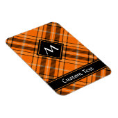 Magnet Flexible Tartan orange d'Halloween (Côté Droit)