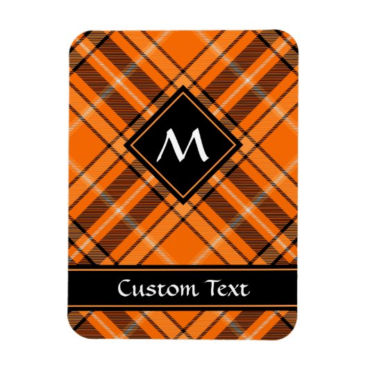 Magnet Flexible Tartan orange d'Halloween (Vertical)