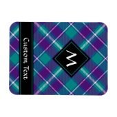 Magnet Flexible Tartan vert de mer, violet et bleu (Horizontal)