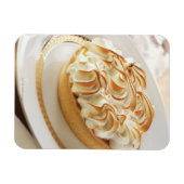 Magnet Flexible Tarte au citron avec meringue cuite dans l'assiett (Horizontal)
