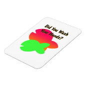 Magnet Flexible T'As-Tu Lavé Les Mains ? Réfrigérateur pour enfant (Côté Gauche)