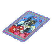 MAGNET FLEXIBLE TASSE BOSTON TERRIER CUPID FANTAISISTE, SAINT-VALE (Côté Gauche)