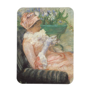 Magnet Flexible Tasse de thé par Mary Cassatt, Impressionnisme Vin