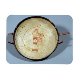 Magnet Flexible Tasse sans pied, Muse debout jouant la lyre,