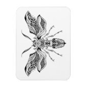 Magnet Flexible Tatouage à la guêpe d'abeille (Vertical)