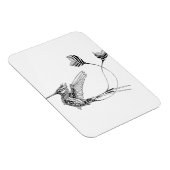 Magnet Flexible Tatouage d'oiseaux psychedlic (Côté Droit)