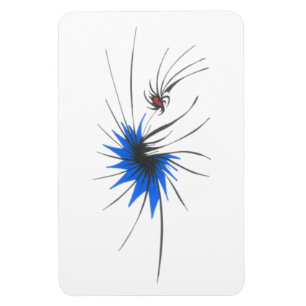 Magnet Flexible Tatouage tribal abstrait coloré de coccinelle