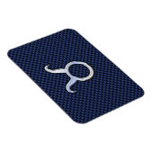 Magnet Flexible Taurus Zodiac Décor Marine Blue Carbon Fiber Impre (Côté Droit)