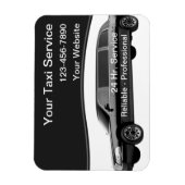 Magnet Flexible Taxi Cartes de visite magnétiques (Vertical)