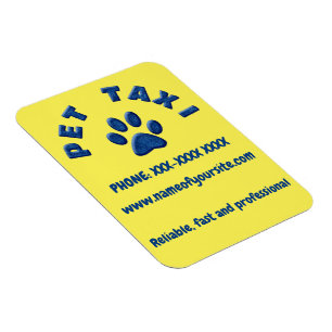 Magnet Flexible taxi pour animaux en denim
