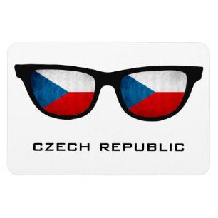Magnet Flexible Tchéquie Shades texte et aimant couleur personnali