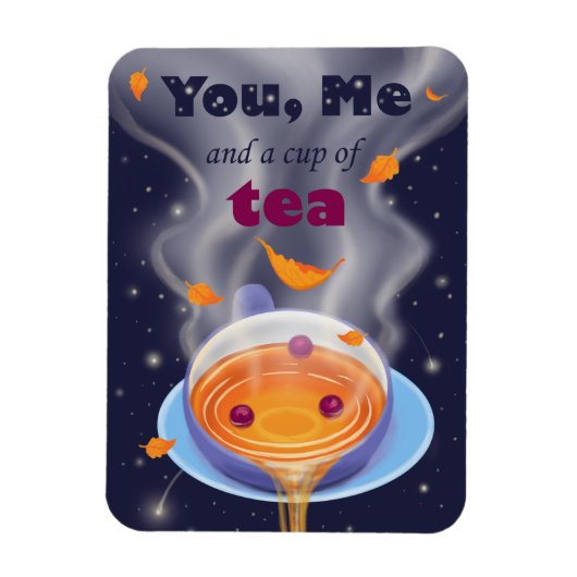 Magnet Flexible Tea Party Tea Cup Tea Time (Vertical)
