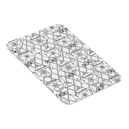 Magnet Flexible Tea Pot Doodle (Côté Droit)