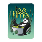 Magnet Flexible Tea Time Panda (Vertical)