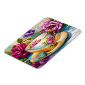 Magnet Flexible Tea Time - Tea Cup Art (Côté Gauche)