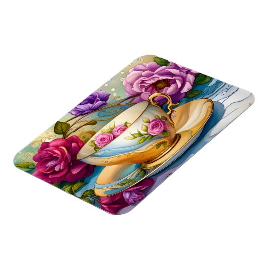 Magnet Flexible Tea Time - Tea Cup Art (Côté Gauche)