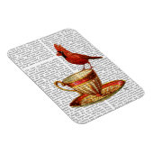 Magnet Flexible Teacup Et Cardinal Rouge (Côté Droit)