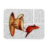 Magnet Flexible Teacup Et Cardinal Rouge (Horizontal)