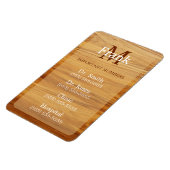Magnet Flexible Teak Wood Look Important Phone Numbers (Côté Gauche)