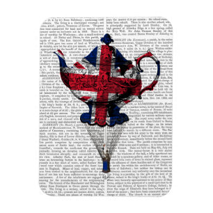 Magnet Flexible Teapot volant Union Jack