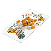 Magnet Flexible Technicien de Labo Clinique Chat Exécutant Tant de (Côté Gauche)