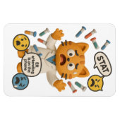 Magnet Flexible Technicien de Labo Clinique Chat Exécutant Tant de (Horizontal)