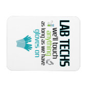 Magnet Flexible Technicien de laboratoire Funny Laboratoire Semain (Horizontal)