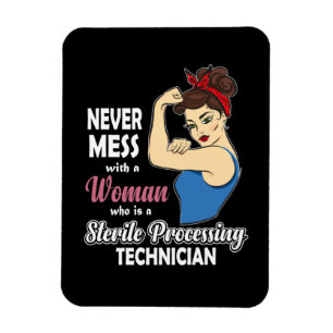 Magnet Flexible Technicien de traitement stérile Cadeau Femmes Au