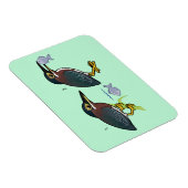 Magnet Flexible Technique de chasse au héron vert (Côté Droit)