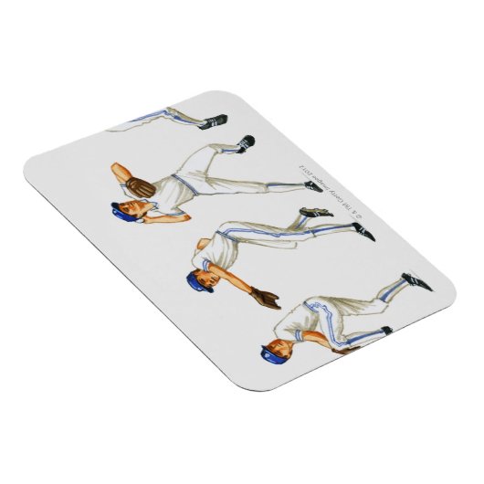 Magnet Flexible Technique de lancer de base-ball, image multiple (Côté Droit)