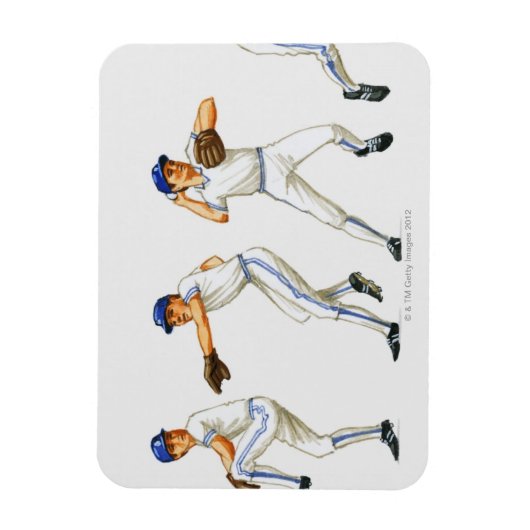 Magnet Flexible Technique de lancer de base-ball, image multiple (Vertical)
