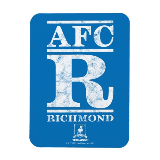 Magnet Flexible Ted Lasso | AFC R Richmond Text Logo (Vertical)