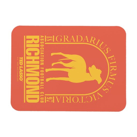 Magnet Flexible Ted Lasso | AFC Richmond Gold Arched Logo (Horizontal)