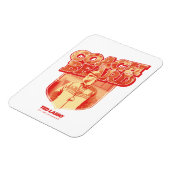 Magnet Flexible Ted Lasso | Badge de la barbe de l'entraîneur (Côté Gauche)