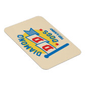 Magnet Flexible Ted Lasso | Diamond Chiens Pennant Graphisme (Côté Droit)