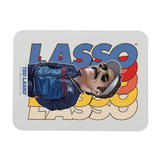 Magnet Flexible Ted Lasso | Lasso Bobblehead (Horizontal)