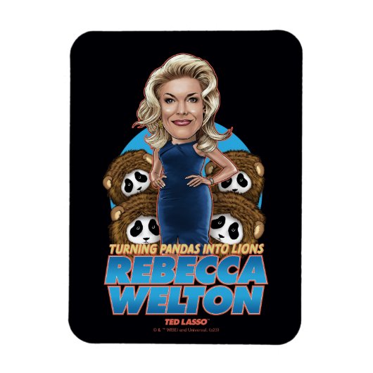 Magnet Flexible Ted Lasso | Rebecca Welton Bobblehead (Vertical)