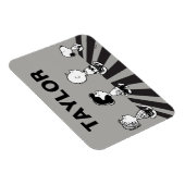 Magnet Flexible Tee - shirt | Marche de groupe | Ajouter Votre Nom (Côté Droit)