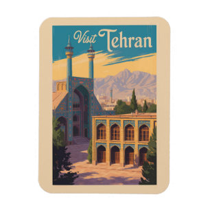 Magnet Flexible Téhéran Iran Golestan Palace Illustration Voyage