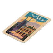 Magnet Flexible Téhéran Iran Golestan Palace Illustration Voyage (Côté Gauche)