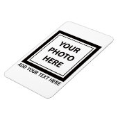 Magnet Flexible Télécharger une photo et ajouter du texte - Person (Côté Gauche)