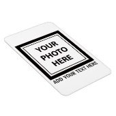 Magnet Flexible Télécharger une photo et ajouter du texte - Person (Côté Droit)