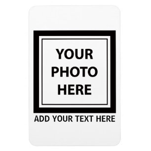 Magnet Flexible Télécharger une photo et ajouter du texte - Person