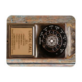 Magnet Flexible Téléphone antique rotatif payant rude (Horizontal)
